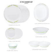Corelle Livingware Herbs Dinner Set (21 Piece)