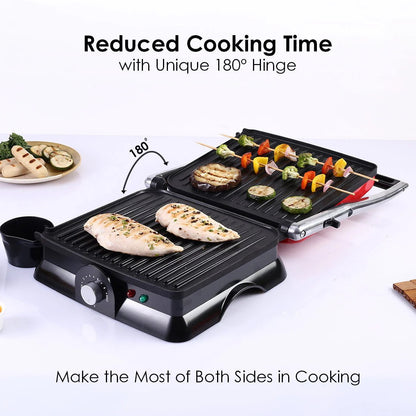 Wonderchef Crimson Edge Electric Contact Grill Sandwich Maker (Red, 1800W)