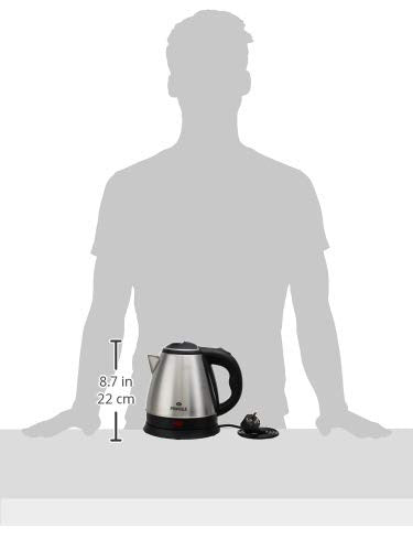Pringle EK 616 Electric Kettle (Silver, 1.2 Litre)