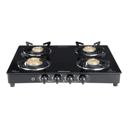 Sunflame Centa Glass Top Gas Stove (4 Burner, Auto Ignition)