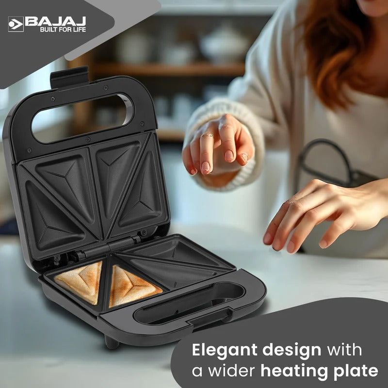 Bajaj SWX 5 Sandwich Maker (White, 800W)