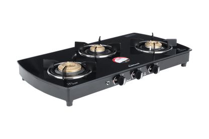 Sunflame Magna Glass Top Gas Stove (3 Burner, Auto Ignition)