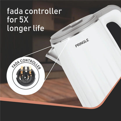 Pringle Ivy Electric Kettle (White, 1.2 Litre)