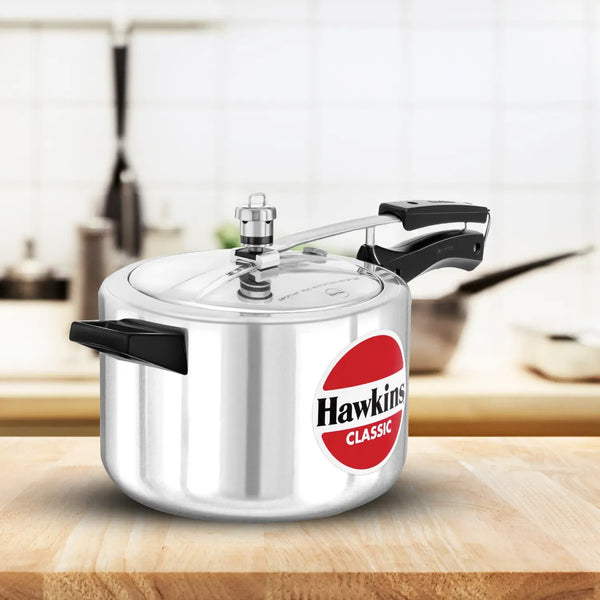 Hawkins Classic Pressure Cooker (5 Litre, Aluminium Pressure Cooker) (CL 50)
