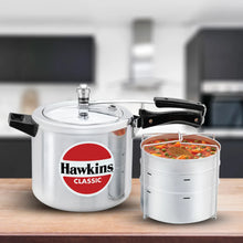 Hawkins Classic Pressure Cooker with Separator Set (6.5 Litre, Aluminium Pressure Cooker) (CL 66)