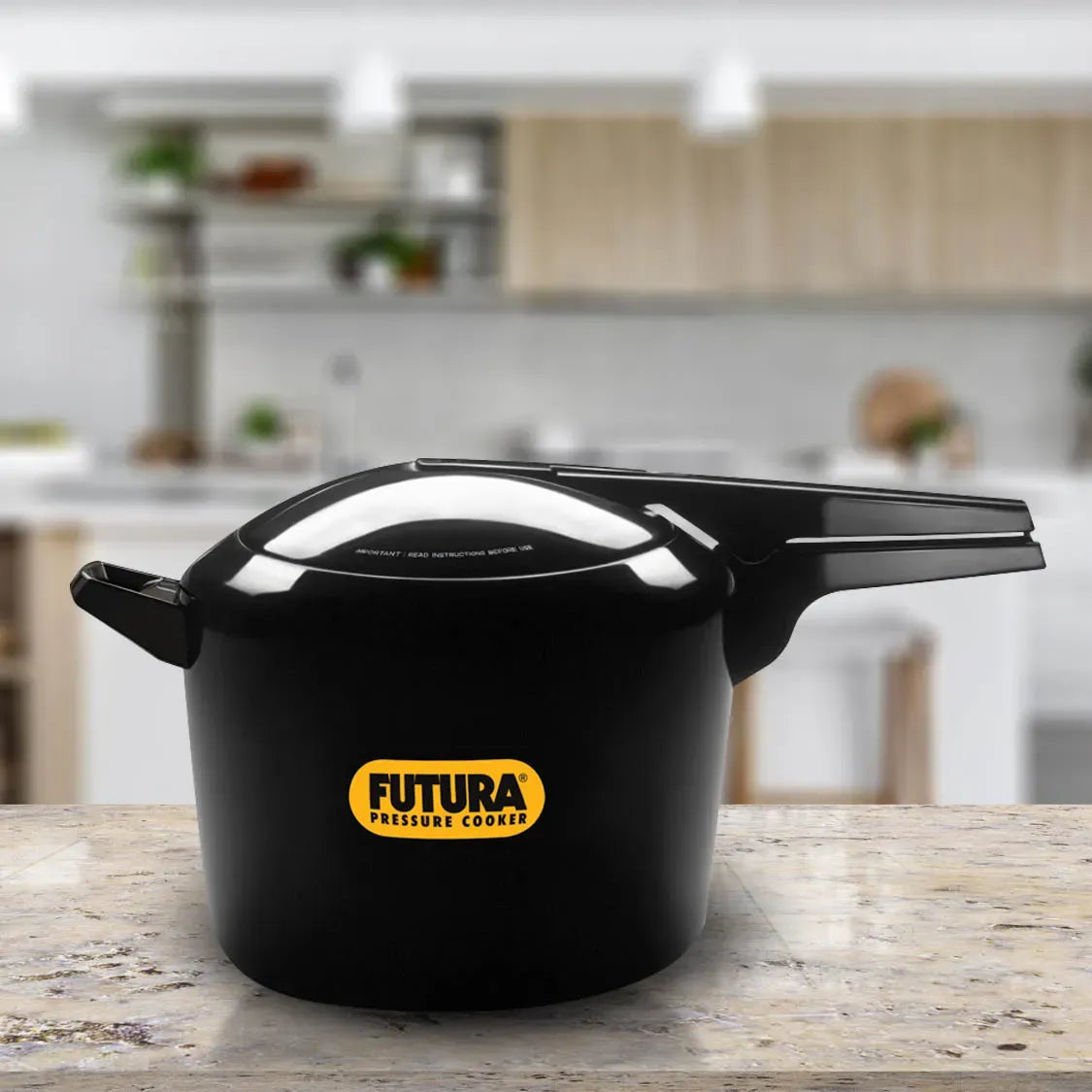 Hawkins Futura Hard Anodised Pressure Cooker (9 Litre, Inner Lid Pressure Cooker) (FP 90)