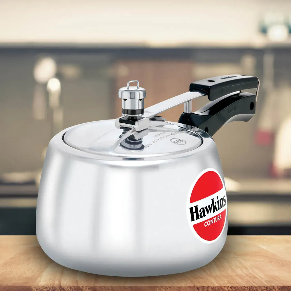 Hawkins Contura Pressure Cooker (3 Litre, Aluminium Pressure Cooker) (HC 30)