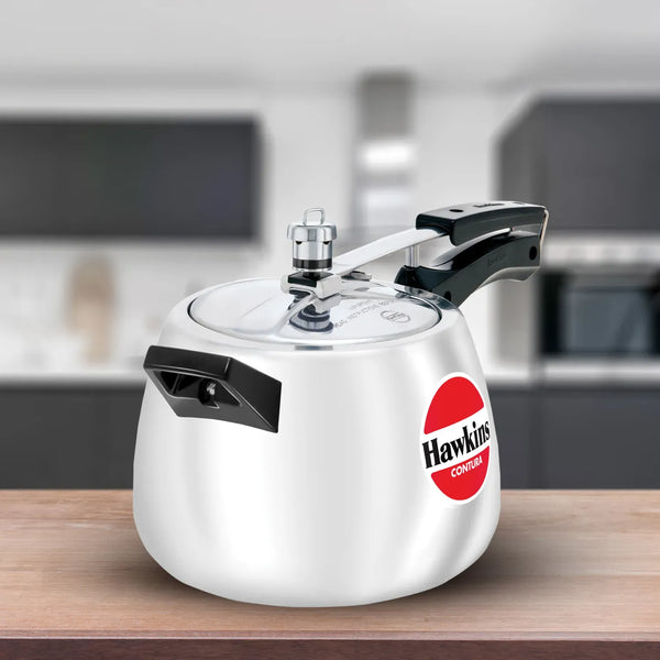 Hawkins Contura Pressure Cooker (4 Litre, Aluminium Pressure Cooker) (HC 40)