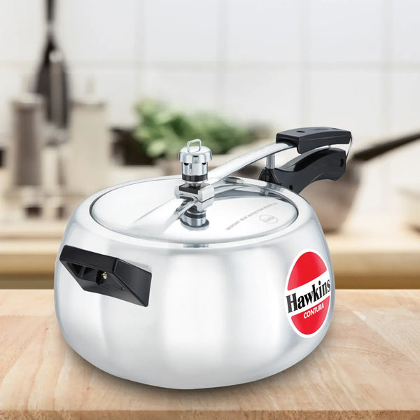 Hawkins Contura Pressure Cooker (5 Litre, Aluminium Pressure Cooker) (HC 50)