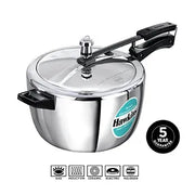 Hawkins Tri-Ply Stainless Steel Pressure Cooker (7 Litre Wide, Induction Compatible) (HSST 7W)