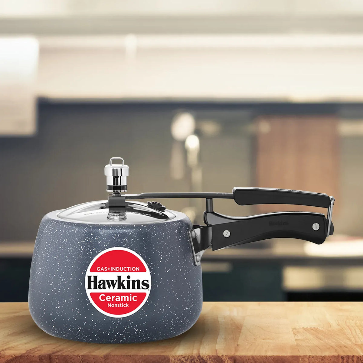 Hawkins Ceramic Pressure Cooker (3 Litre, Induction Compatible) (ICC 30)