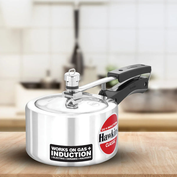 Hawkins Classic Induction Pressure Cooker (1.5 Litre, Aluminium Pressure Cooker) (ICL 15)