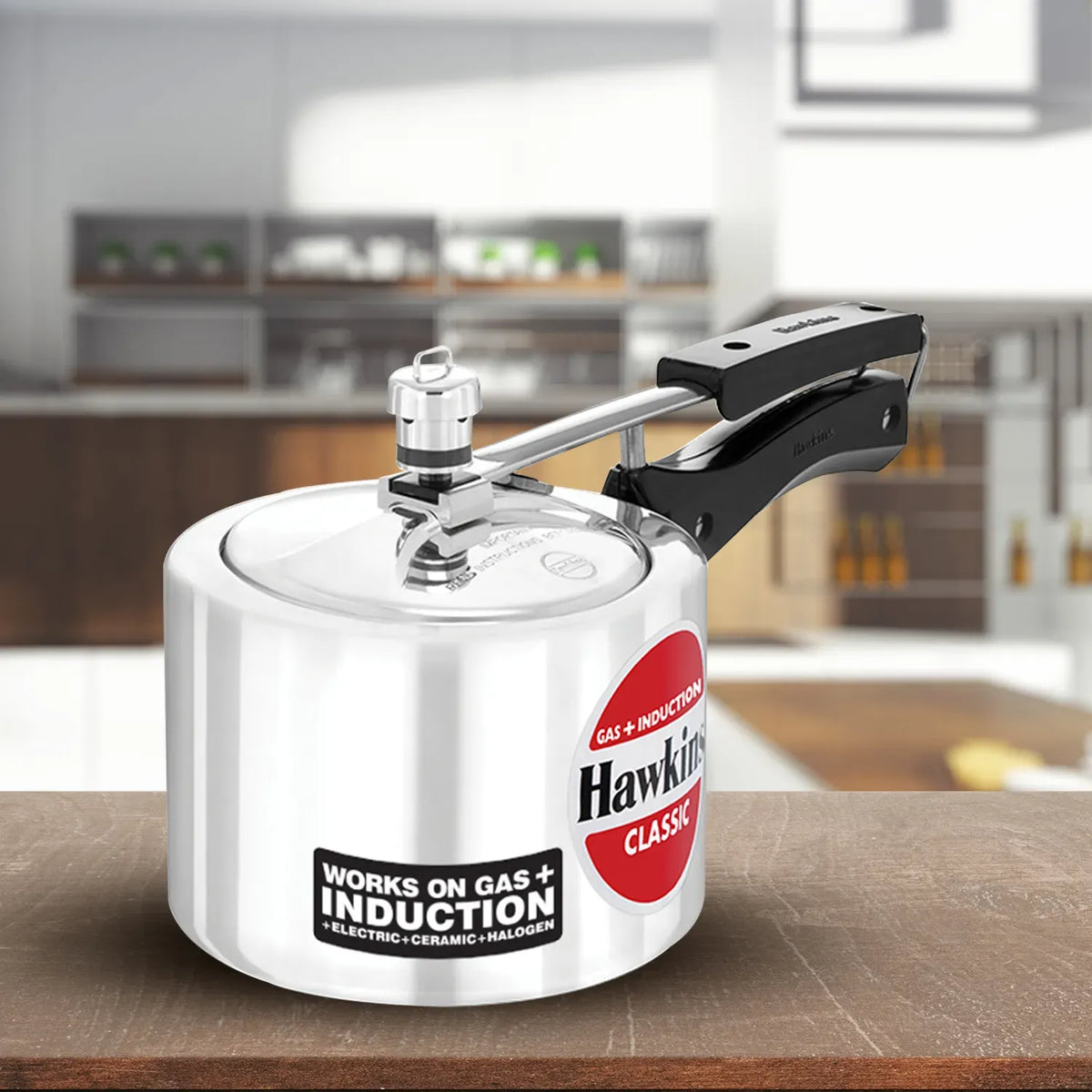Hawkins Classic Induction Pressure Cooker (2 Litre, Aluminium Pressure Cooker) (ICL 2T)
