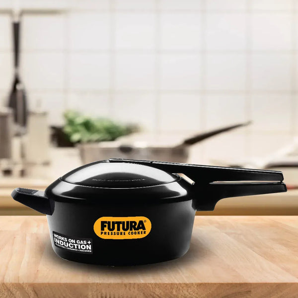Hawkins Futura Hard Anodised Pressure Cooker (4 Litre, Induction Compatible) (IFP 40)