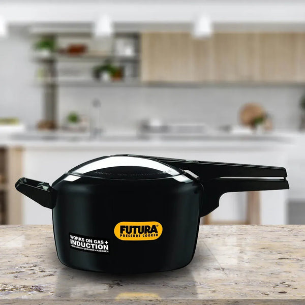 Hawkins Futura Hard Anodised Pressure Cooker (5 Litre, Induction Compatible) (IFP 50)