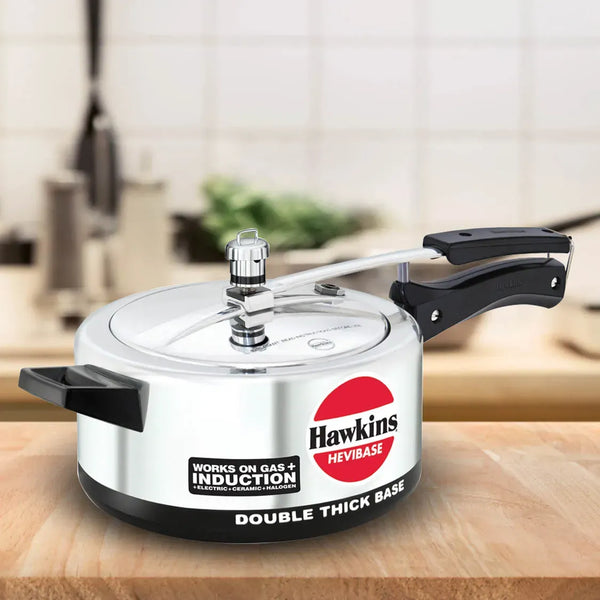 Hawkins Hevibase Pressure Cooker (3.5 Litre, Induction Compatible) (IH 35)