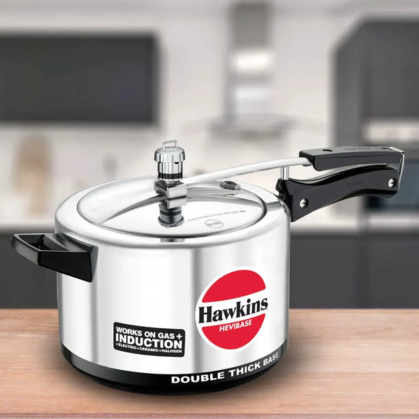 Hawkins Hevibase Pressure Cooker (5 Litre, Induction Compatible) (IH 50)