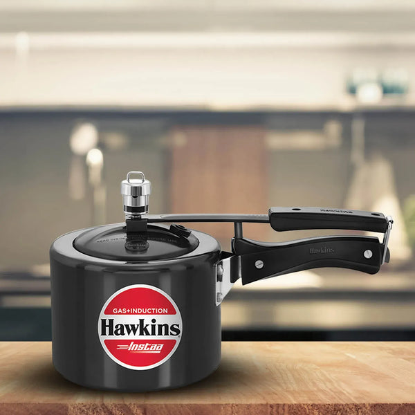 Hawkins Instaa Pressure Cooker (2 Litre, Induction Compatible) (IIH 2T)