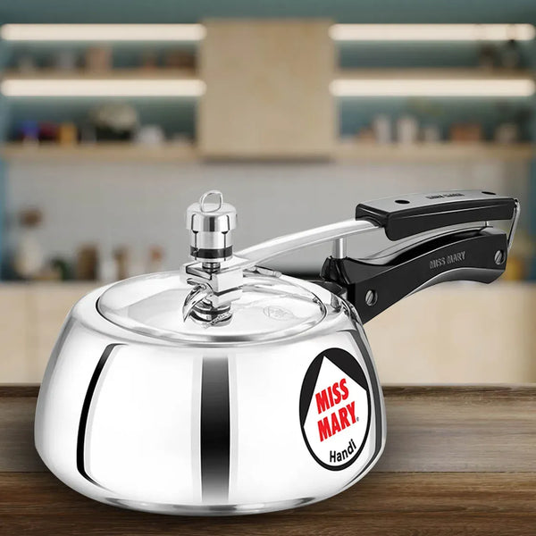 Hawkins Miss Mary Handi Pressure Cooker (2 Litre, Aluminium Handi Cooker) (MMH 20)