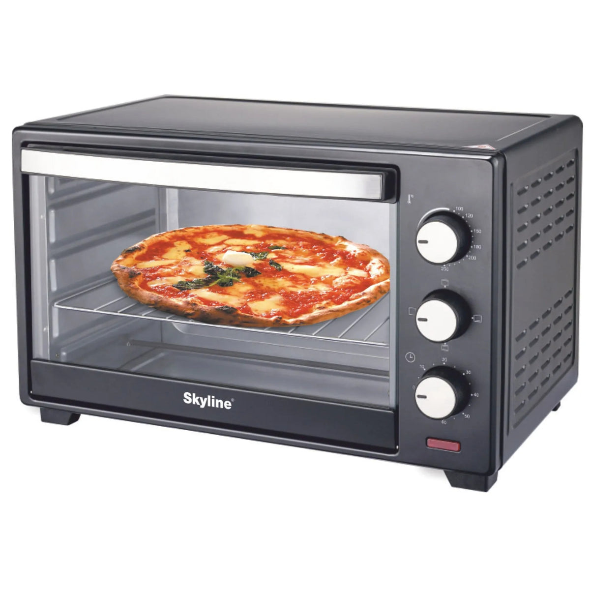 Skyline Oven Toaster Griller (OTG) with Rotisserie (28 Litre, Black)
