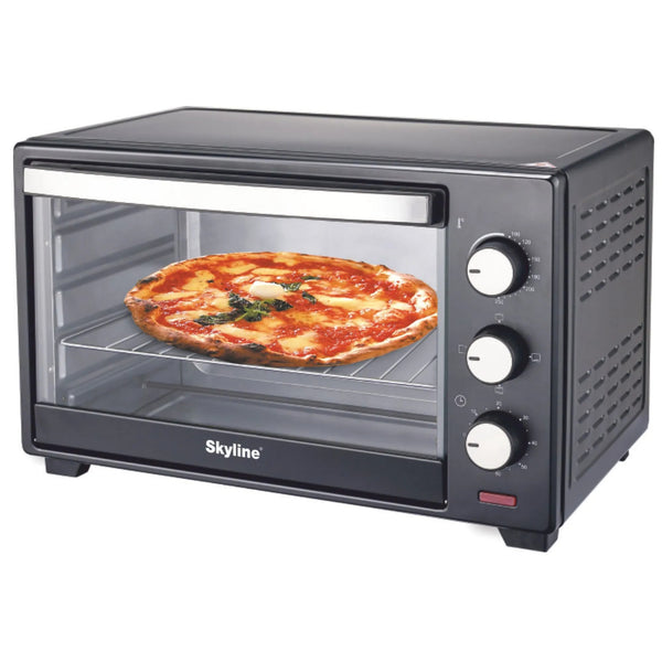 Skyline Oven Toaster Griller (OTG) with Rotisserie (28 Litre, Black)