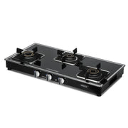 Sunshine Arrow Glass Top Gas Stove (3 Burner, Manual Ignition)