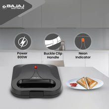 Bajaj SWX 5 Sandwich Maker (White, 800W)