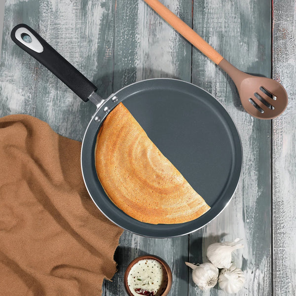 Vinod Zest Ceramica Dosa Tawa, Induction Friendly (25 cm)