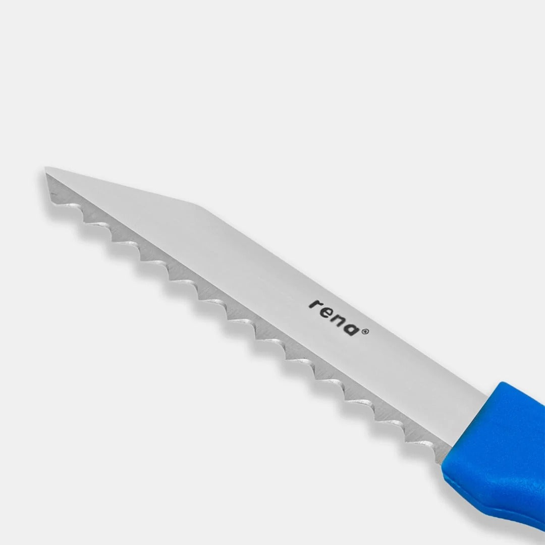 Rena Bread Scoring Knife, Stainless Steel Mini Serrated Blade (90 mm)