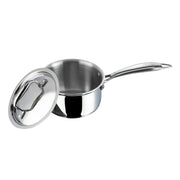 Vinod Platinum Triply Stainless Steel Saucepan with Lid (1.2 L)