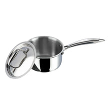 Vinod Platinum Triply Stainless Steel Saucepan with Lid (1.2 L)