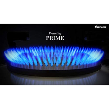 Sunflame Prime Glass Top Gas Stove (3 Burner, Manual Ignition)
