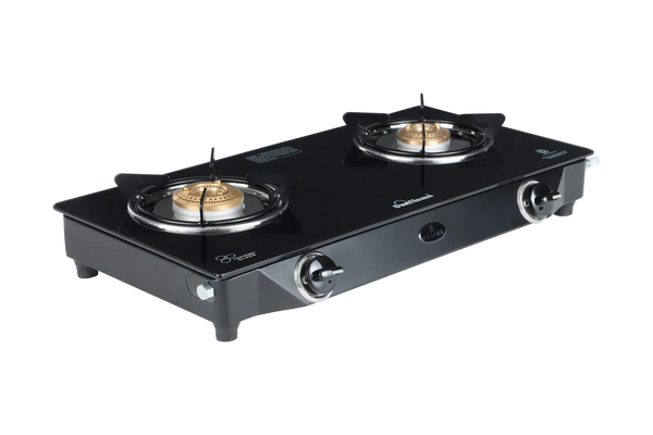 Sunflame GT Desire Glass Top Gas Stove (2 Burner, Manual Ignition)