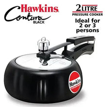 Hawkins Contura Black Pressure Cooker (2 Litre, Hard Anodised) (CB 20)