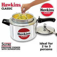 Hawkins Classic Pressure Cooker with Separator Set (5 Litre, Aluminium Pressure Cooker) (CL 51)