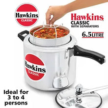 Hawkins Classic Pressure Cooker with Separator Set (6.5 Litre, Aluminium Pressure Cooker) (CL 66)