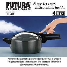 Hawkins Futura Hard Anodised Pressure Cooker (4 Litre, Inner Lid Pressure Cooker) (FP 40)