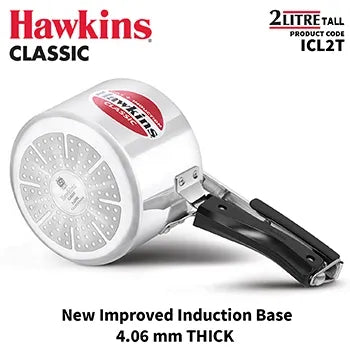Hawkins Classic Induction Pressure Cooker (2 Litre, Aluminium Pressure Cooker) (ICL 2T)