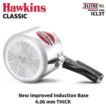 Hawkins Classic Induction Pressure Cooker (3 Litre, Aluminium Pressure Cooker) (ICL 3T)