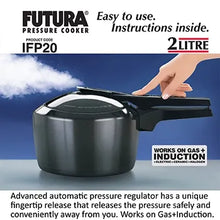 Hawkins Futura Hard Anodised Pressure Cooker (2 Litre, Induction Compatible) (IFP 20)