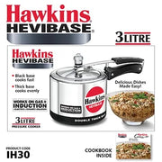 Hawkins Hevibase Pressure Cooker (3 Litre, Induction Compatible) (IH 30)