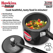 Hawkins Instaa Pressure Cooker (3 Litre, Induction Compatible) (IIH 3T)