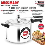 Hawkins Miss Mary Pressure Cooker (8.5 Litre, Aluminium Pressure Cooker) (MM 85)