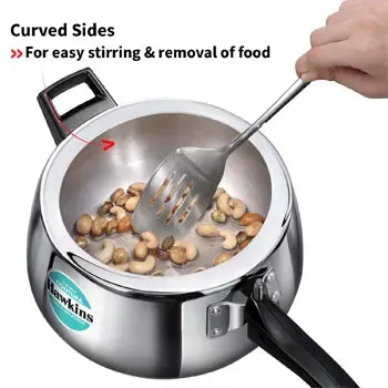 Hawkins Tri-Ply Stainless Steel Contura Pressure Cooker (5 Litre, Induction Compatible) (SSTCO 50)