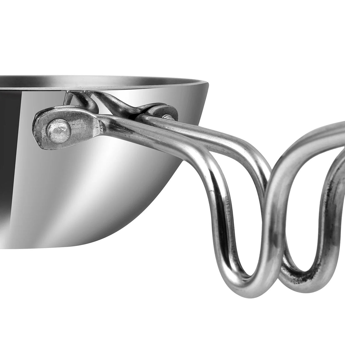 Vinod Platinum Triply Stainless Steel Tadka Pan Large (300 ml)