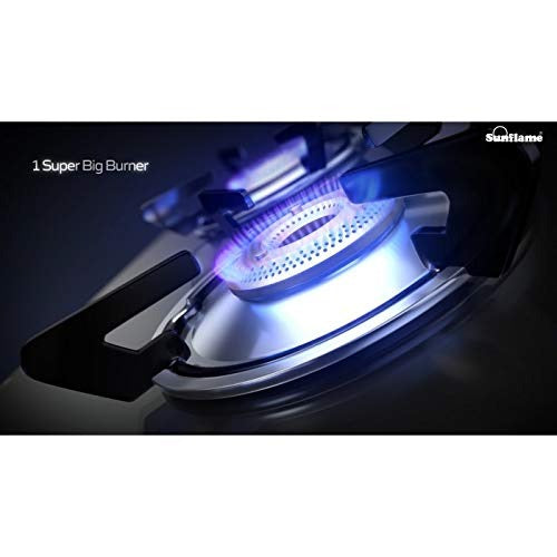 Sunflame Prime Glass Top Gas Stove (3 Burner, Manual Ignition)