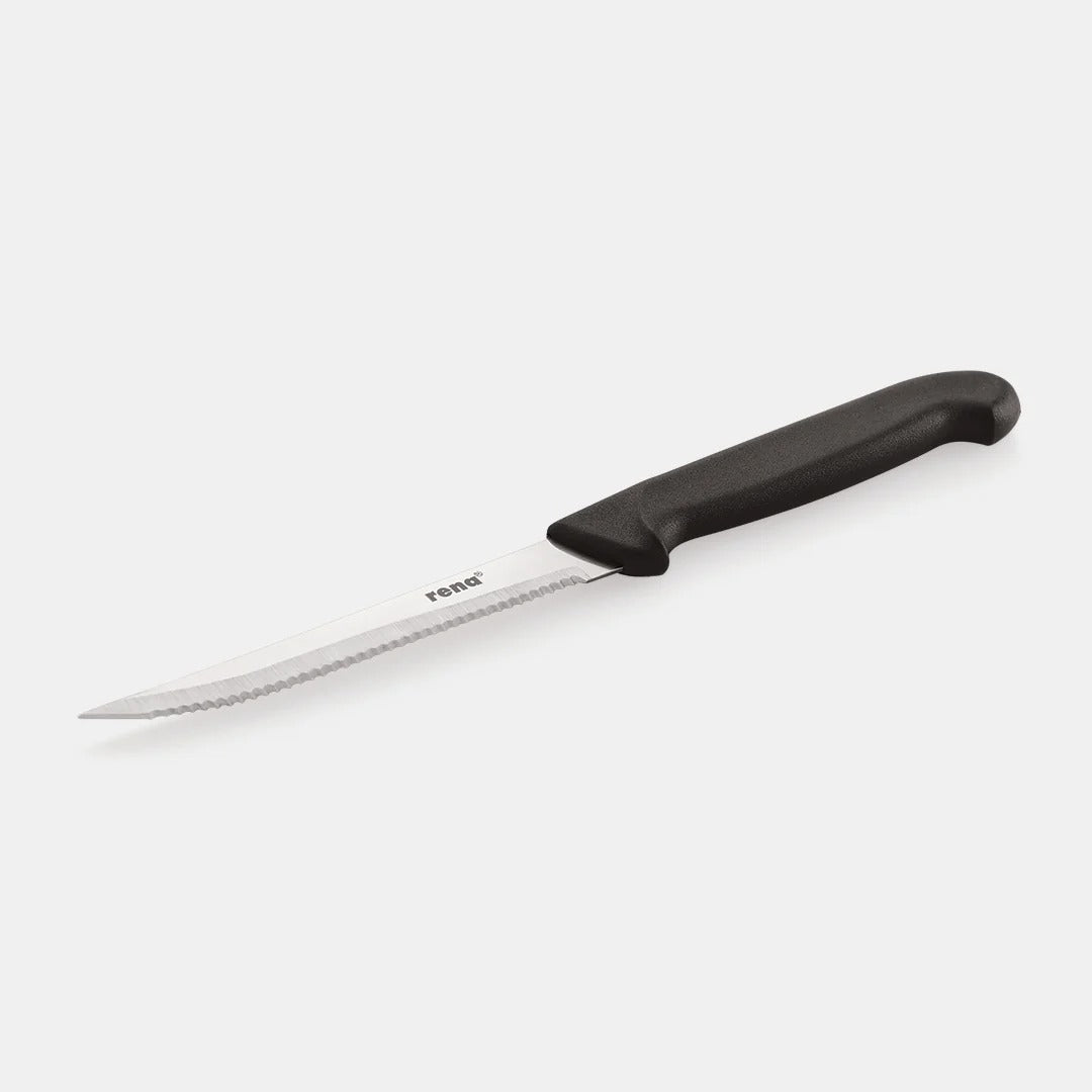 Rena Steak Knife, Stainless Steel Serrated Knife (Made in India)