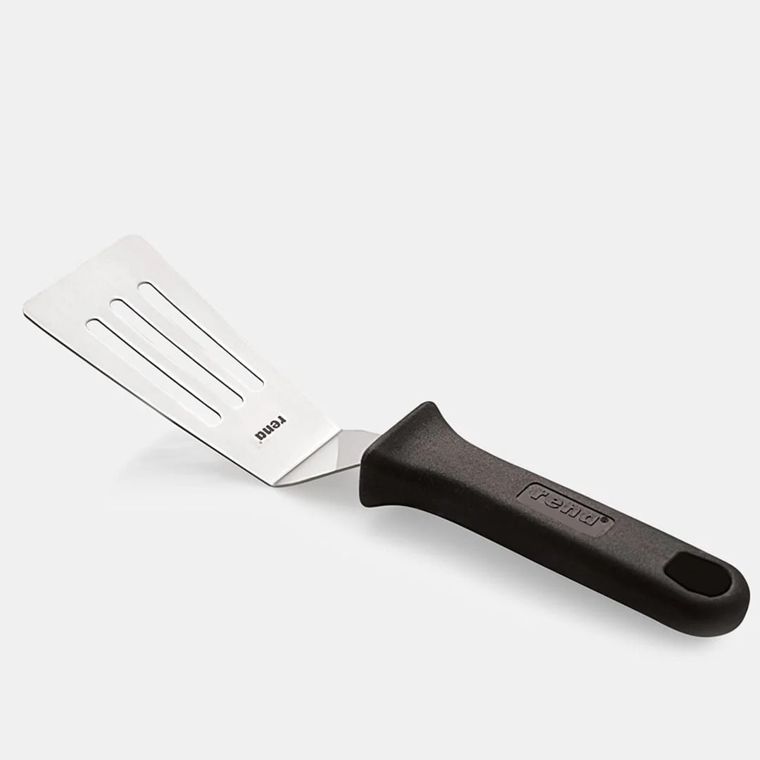Rena Triangle Spatula, Stainless Steel Slotted Turner, 27.5 cm (Made in India)