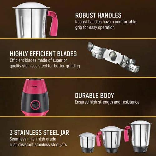 Judge by Prestige Aura Mixer Grinder (750 W)