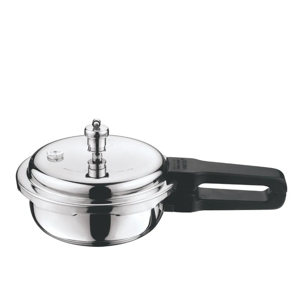 Vinod Platinum Triply Deep Pan Pressure Cooker, Outer Lid, Induction Friendly (2 L)